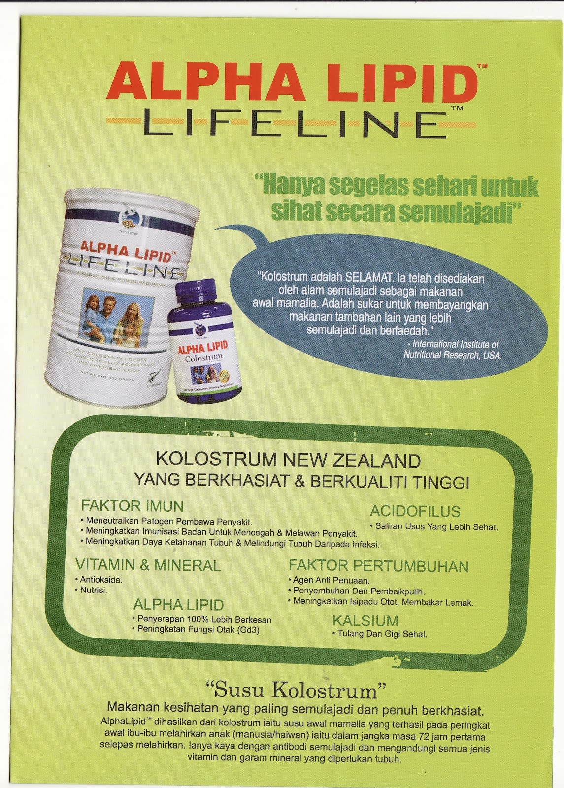 Testimoni Alpha Lipid Lifeline Baik Untuk Kesihatan - Keto 